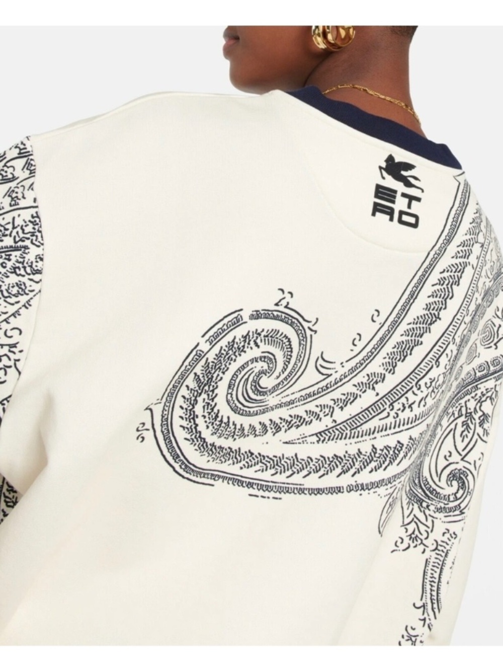 Etro - Printed jersey sweatshirt Made in Italy